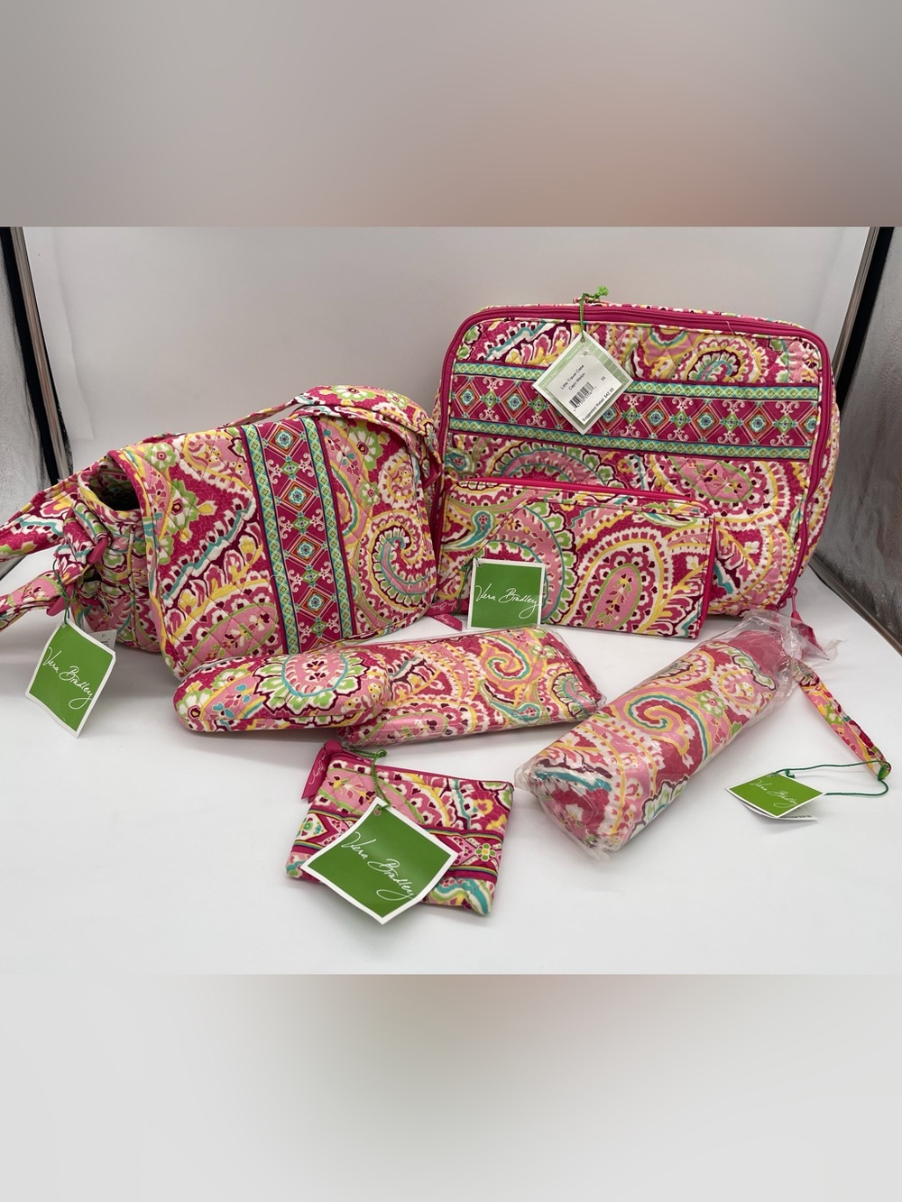 Vera Bradley Retired Capri Melon Paisley Set